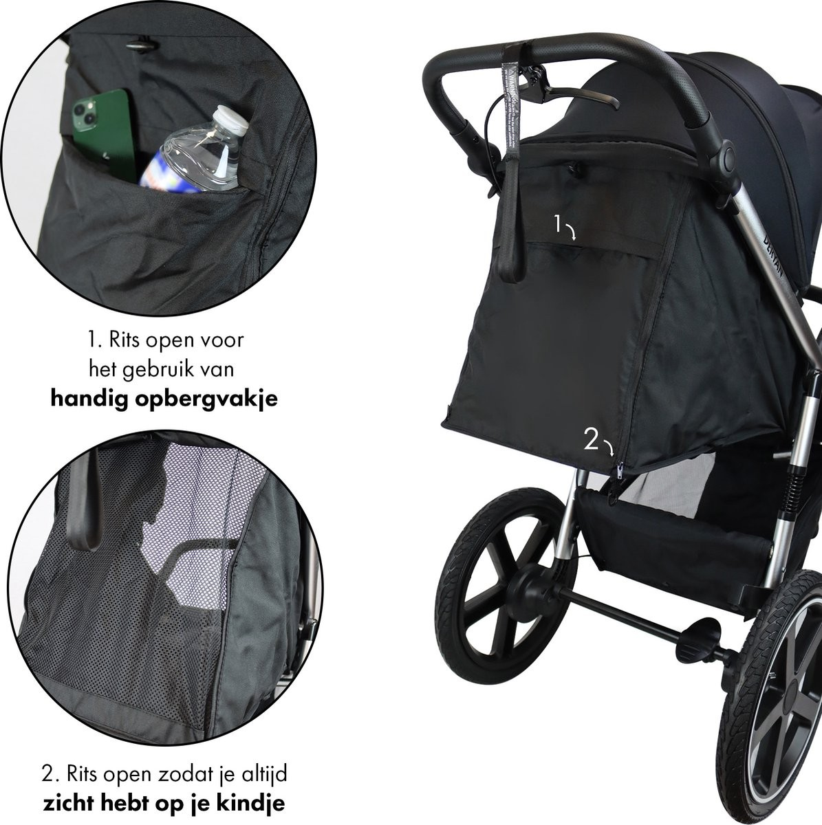 LUXE BOLT HARDLOOPKINDERWAGEN